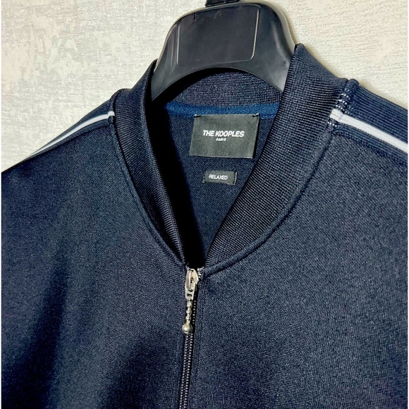 The Kooples Logo Embroidered ~ Front Zip Jacket, MEN, Relaxed fit - Picture 7 of 9